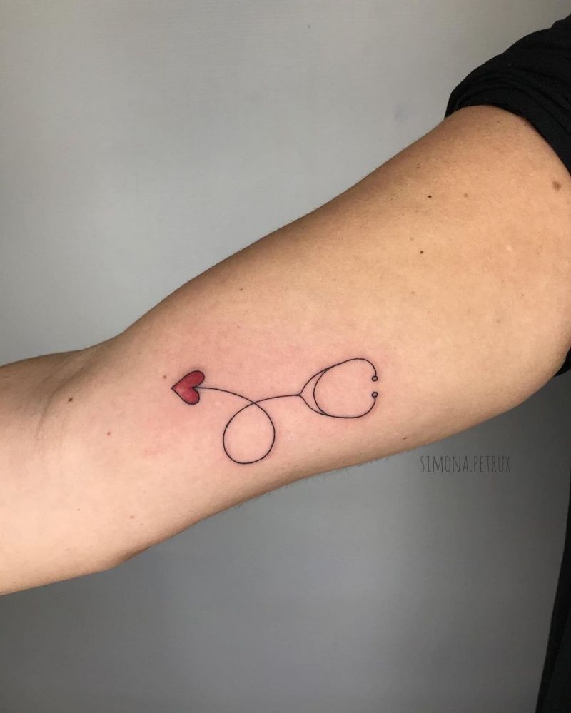 30 Pretty Stethoscope Tattoos You Can Copy