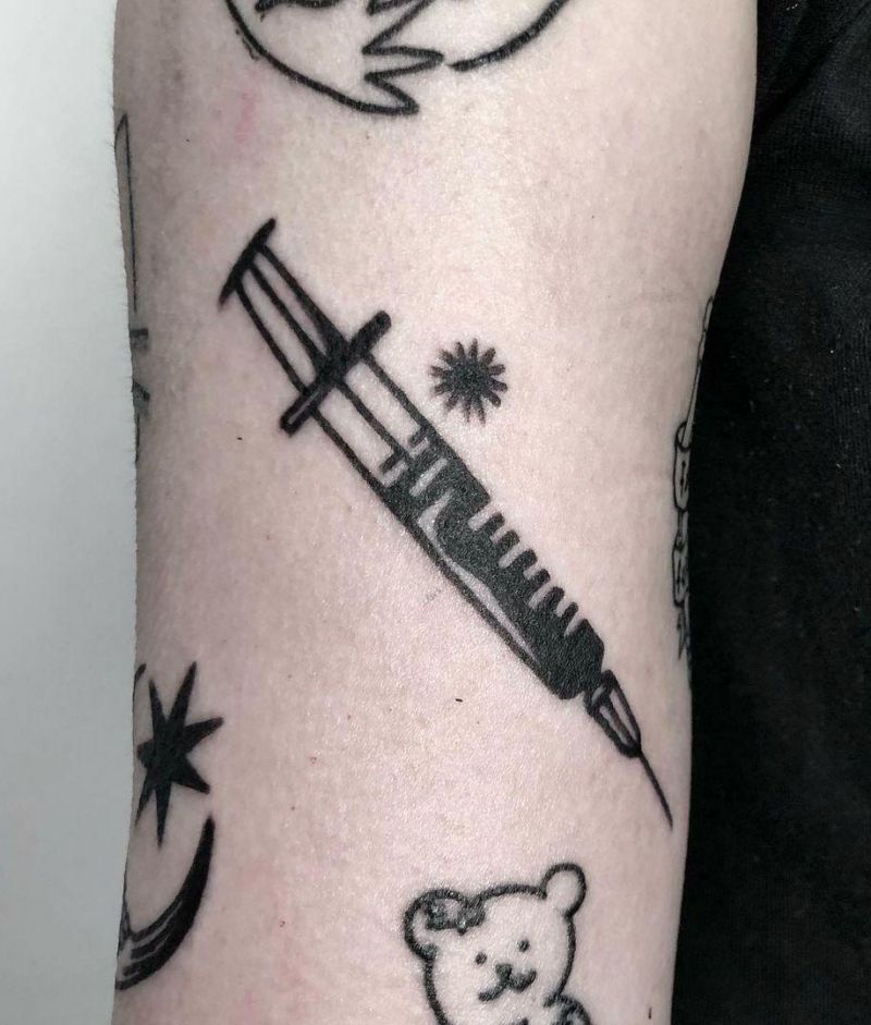 30 Pretty Syringe Tattoos You Will Love