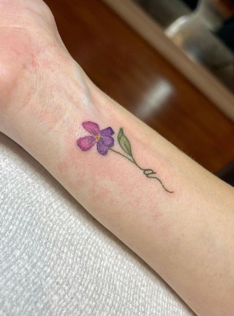 30 Pretty Violet Tattoos You Need to Copy