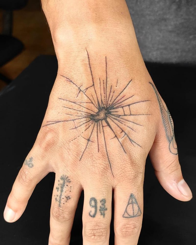 30 Pretty Broken Glass Tattoos You Need to Copy