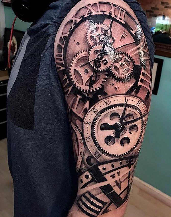 30 Pretty Gear Tattoos You Can Copy