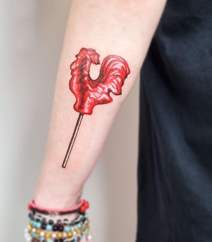 30 Pretty Lollipop Tattoos You Will Love