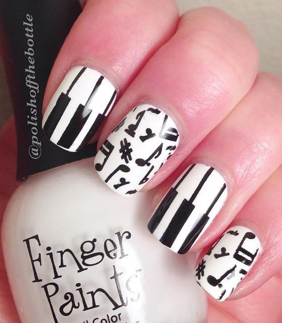 30 Gorgeous Music Nail Art Designs You Must Love