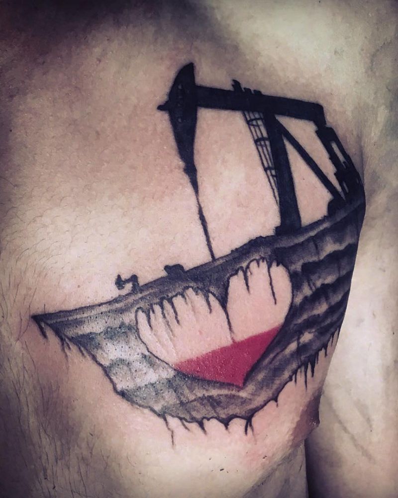 30 Pretty Oil Rig Tattoos You Can Copy