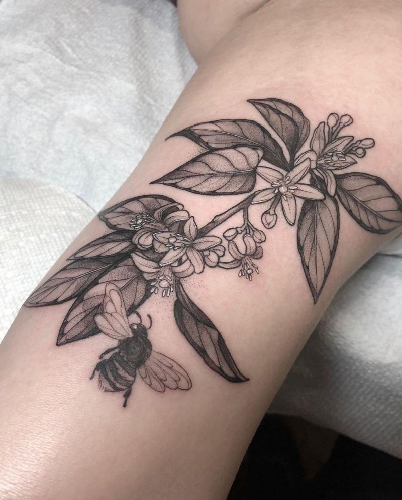 30 Pretty Orange Blossom Tattoos You Can Copy