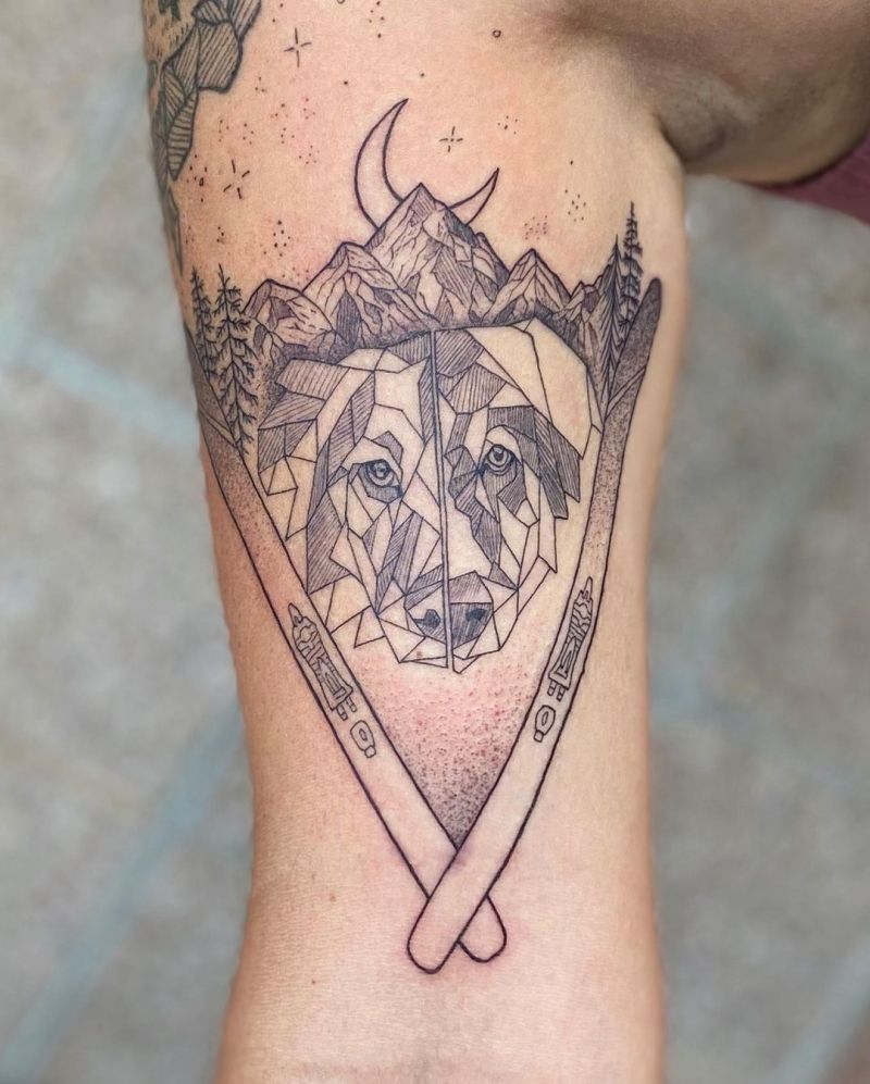 30 Pretty Skiing Tattoos You Must Try