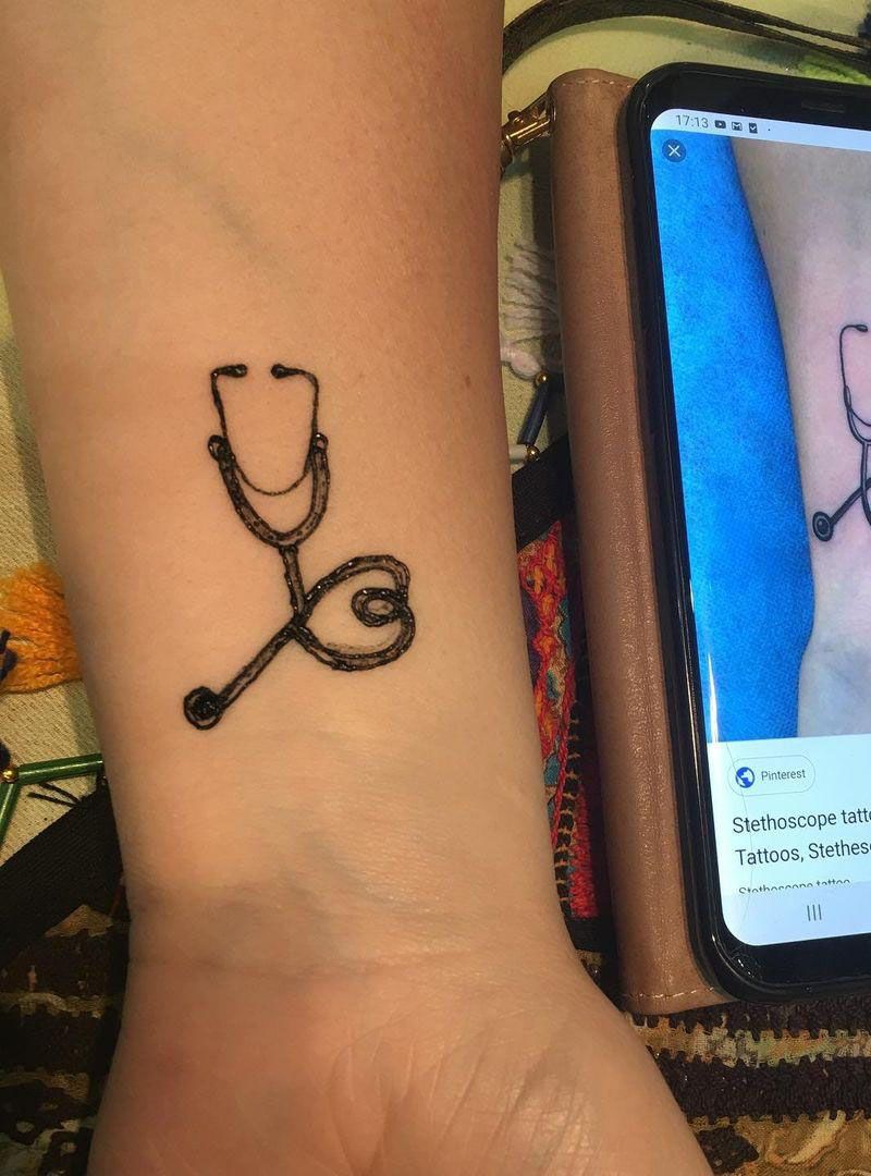 30 Pretty Stethoscope Tattoos You Can Copy