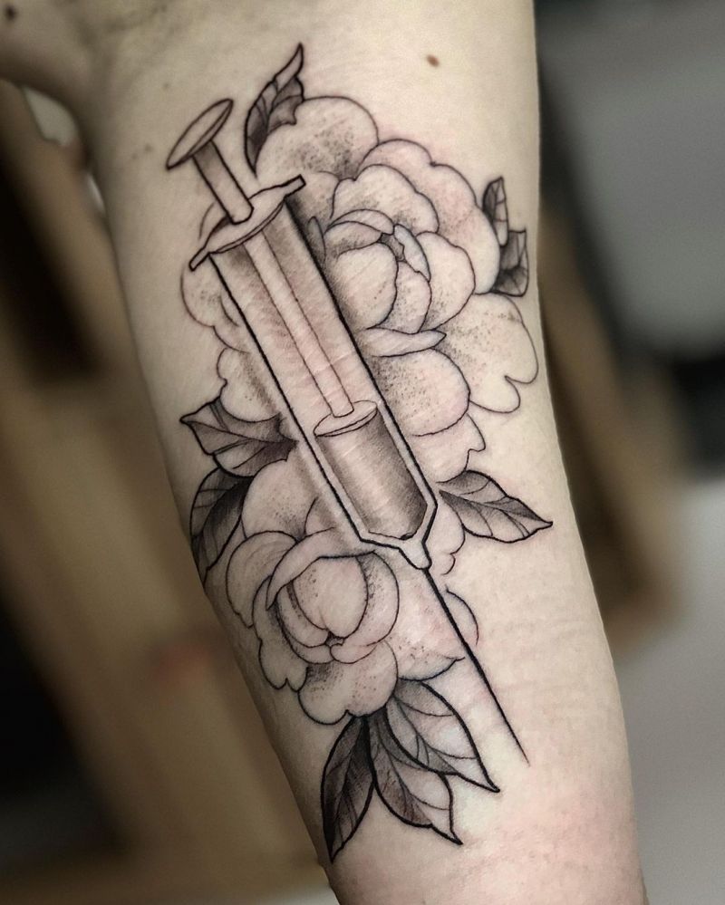 30 Pretty Syringe Tattoos You Will Love