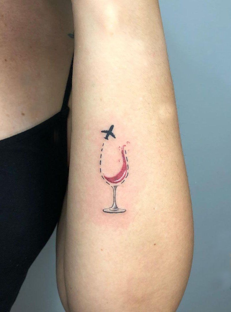 30 Pretty Wine Tattoos You Can Copy