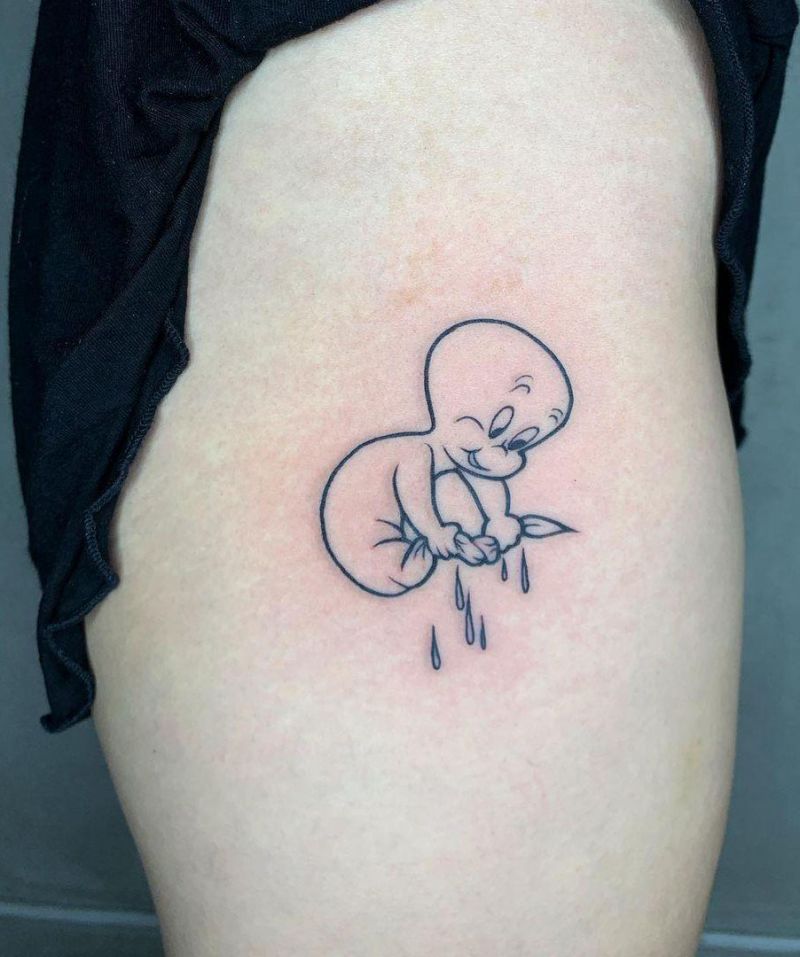 30 Cute Casper Tattoos You Must Love