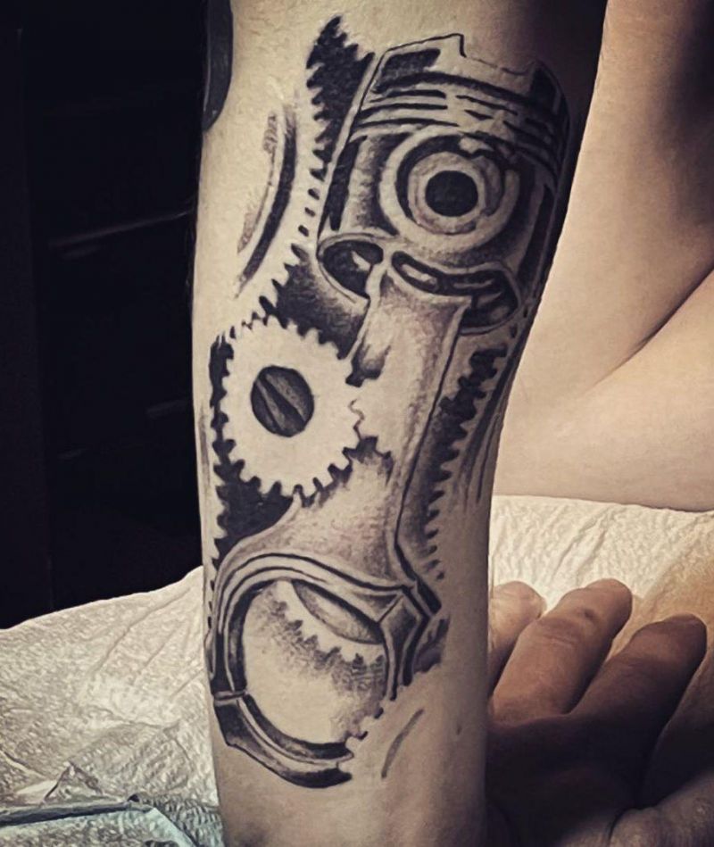 30 Pretty Gear Tattoos You Can Copy