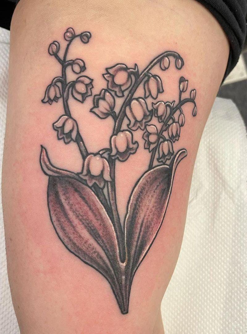 30 Pretty Lily of the Valley Tattoos to Inspire You