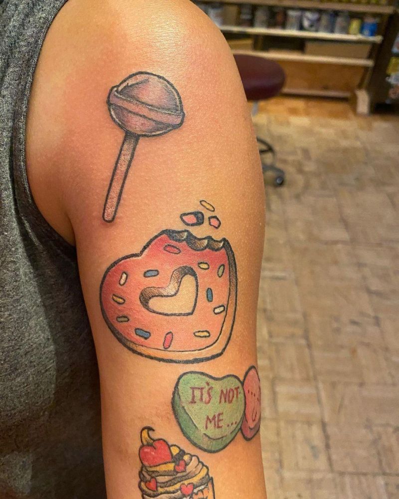 30 Pretty Lollipop Tattoos You Will Love