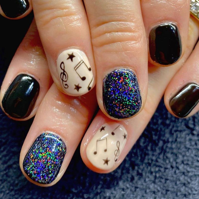 30 Gorgeous Music Nail Art Designs You Must Love