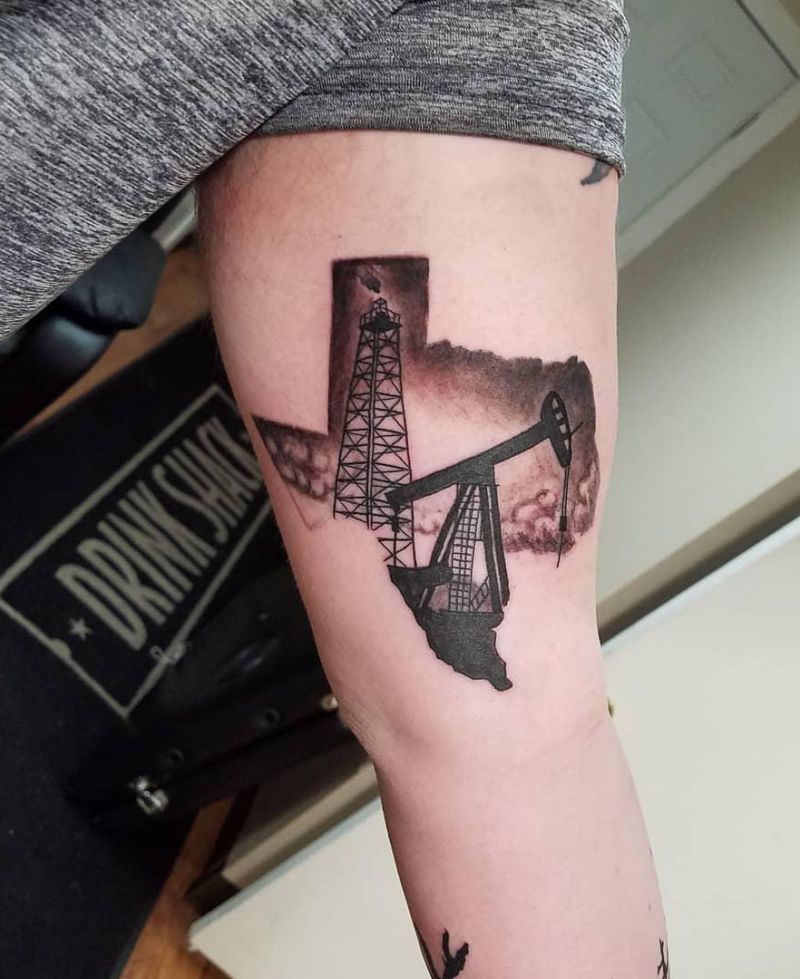 30 Pretty Oil Rig Tattoos You Can Copy