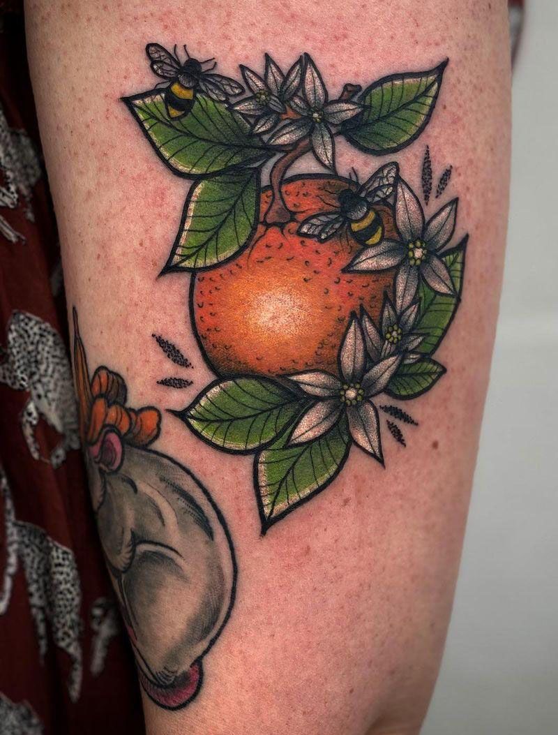 30 Pretty Orange Blossom Tattoos You Can Copy