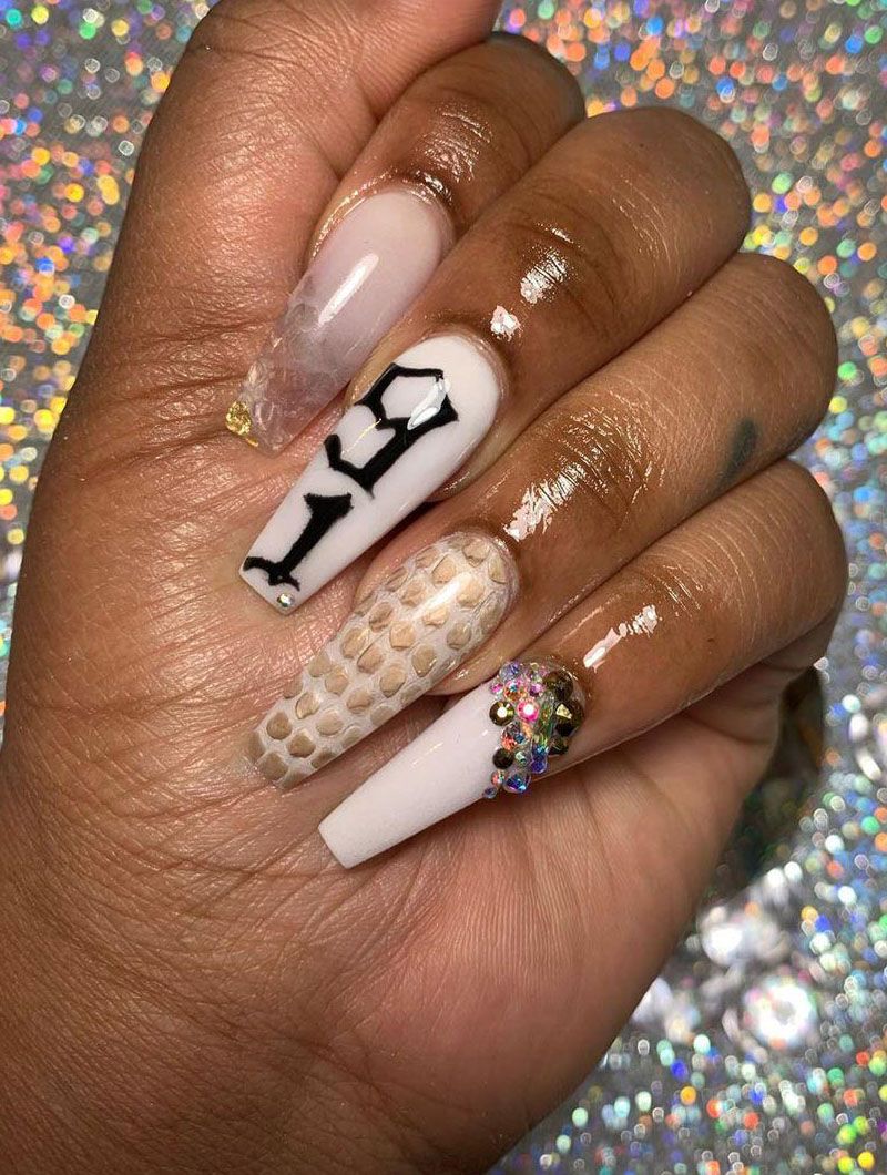 30 Pretty Snake Skin Nails You Will Love