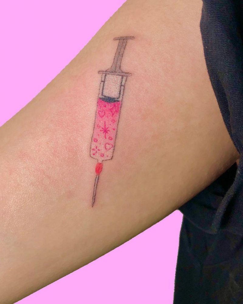 30 Pretty Syringe Tattoos You Will Love