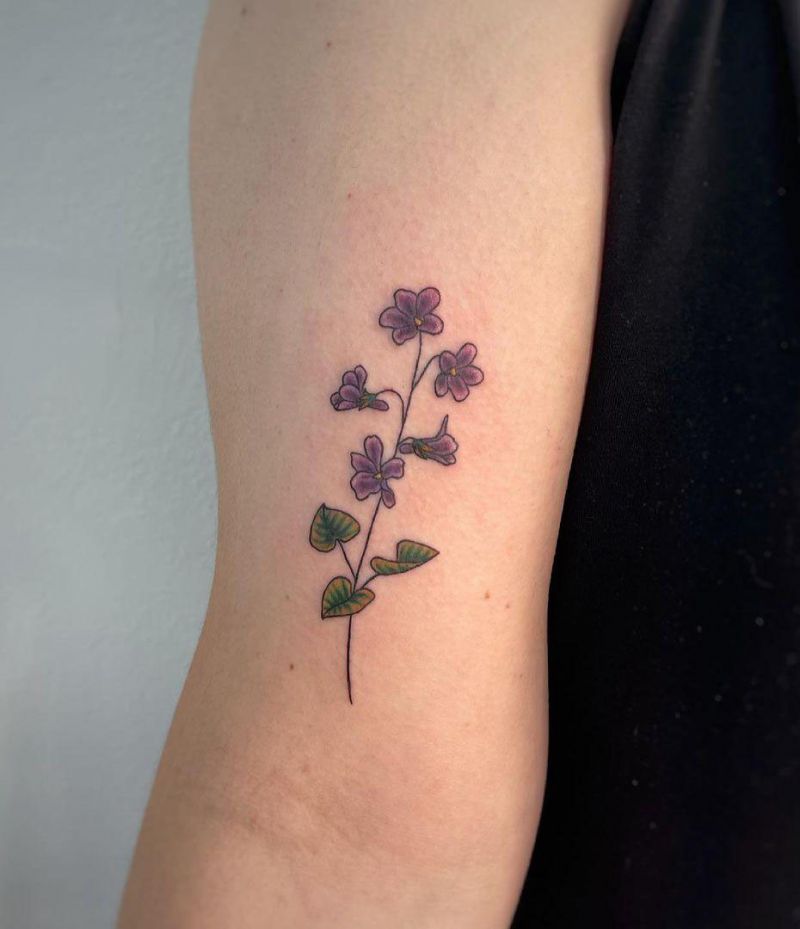 30 Pretty Violet Tattoos You Need to Copy