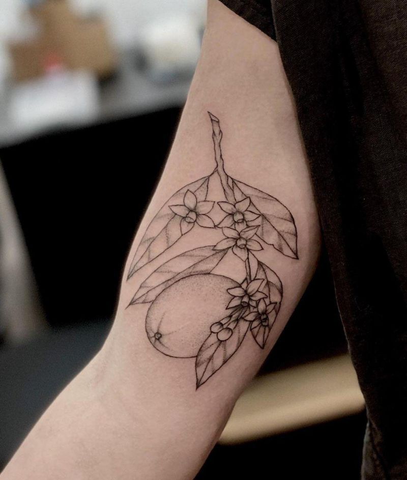 30 Pretty Orange Blossom Tattoos You Can Copy