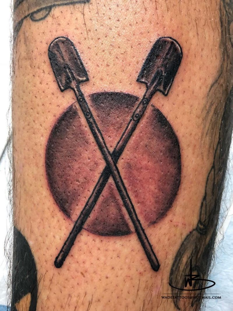 30 Perfect Shovel Tattoos You Must Love