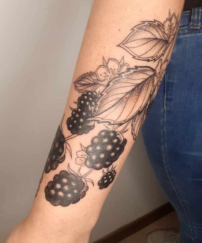30 Pretty Blackberry Tattoos You Will Like