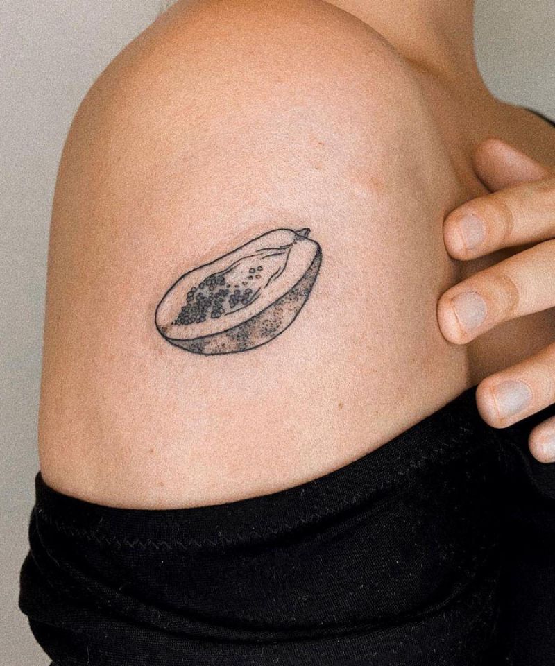 30 Perfect Papaya Tattoos to Inspire You