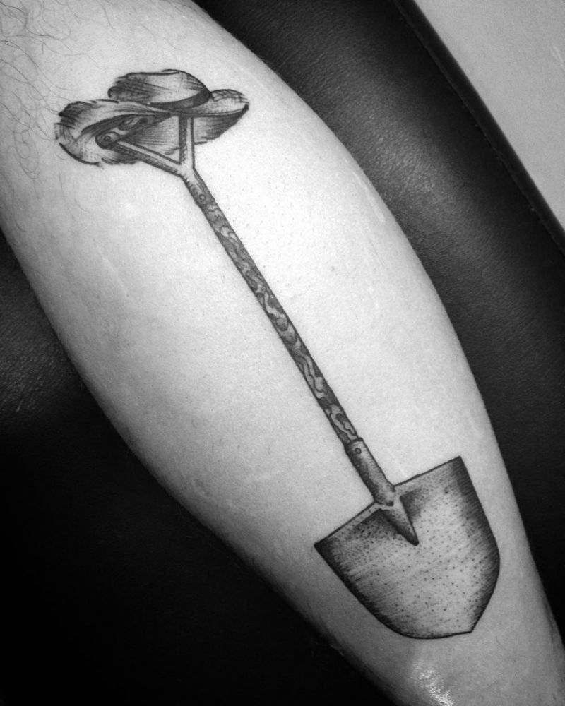 30 Perfect Shovel Tattoos You Must Love