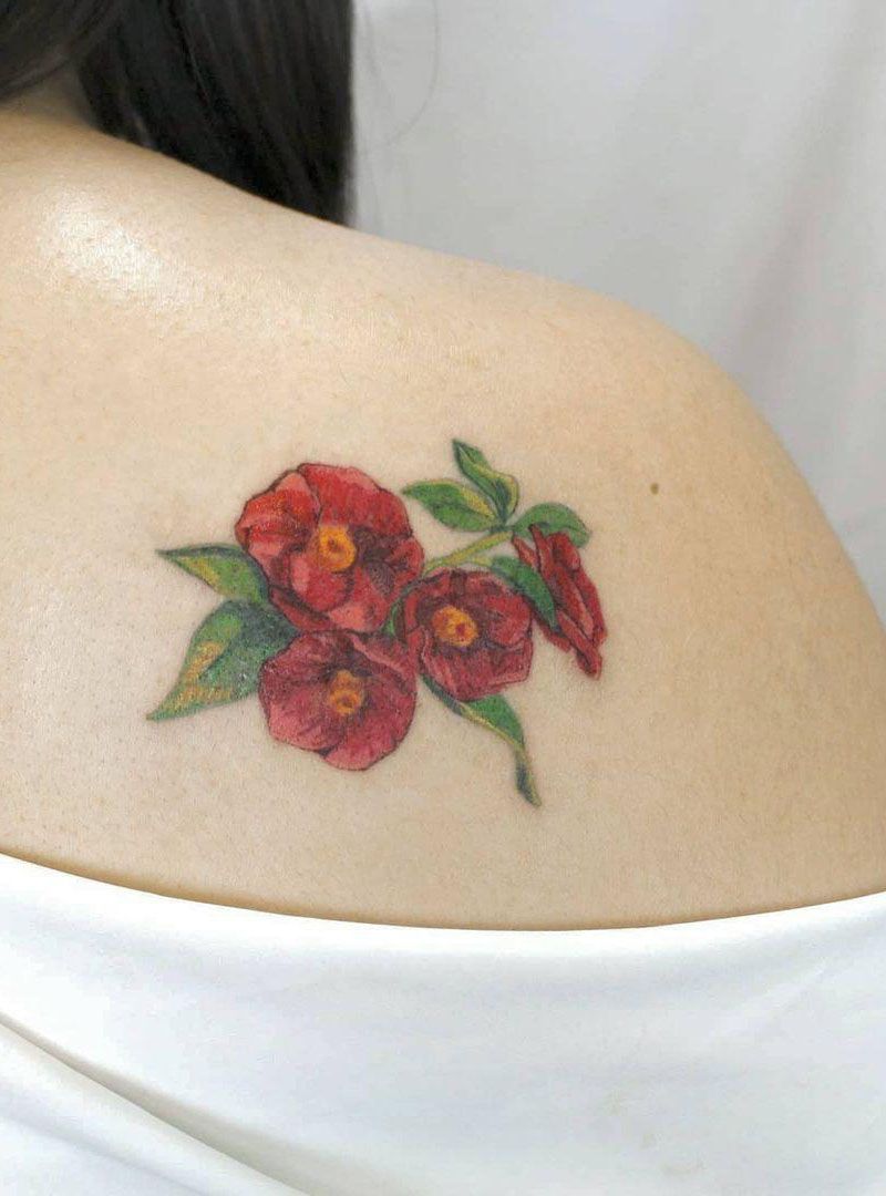 30 Pretty Camellia Tattoos You Must Love