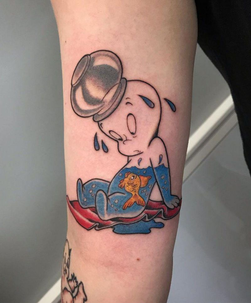 30 Cute Casper Tattoos You Must Love