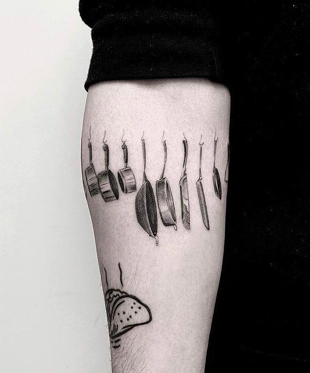 30 Perfect Kitchen Tattoos Make You Attractive