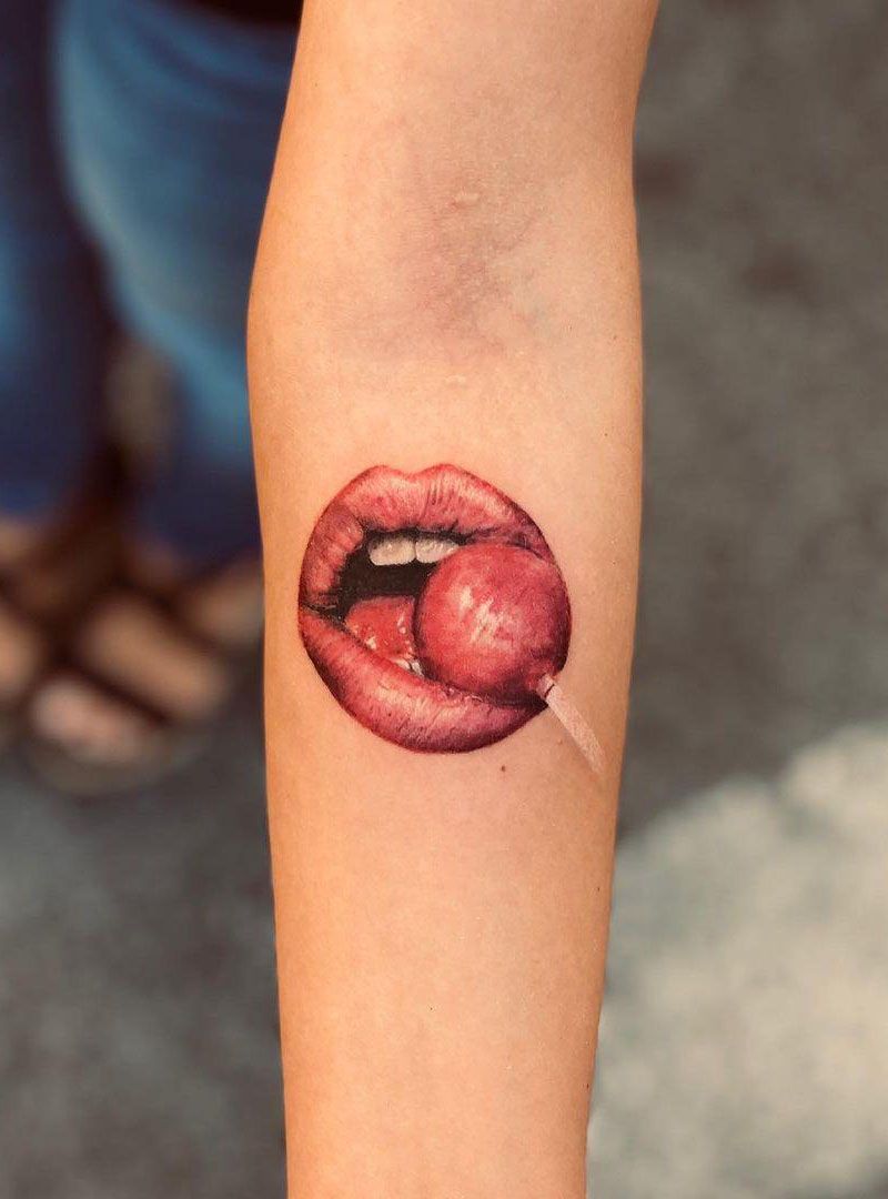 30 Pretty Lollipop Tattoos You Will Love