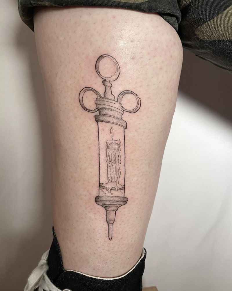 30 Pretty Syringe Tattoos You Will Love