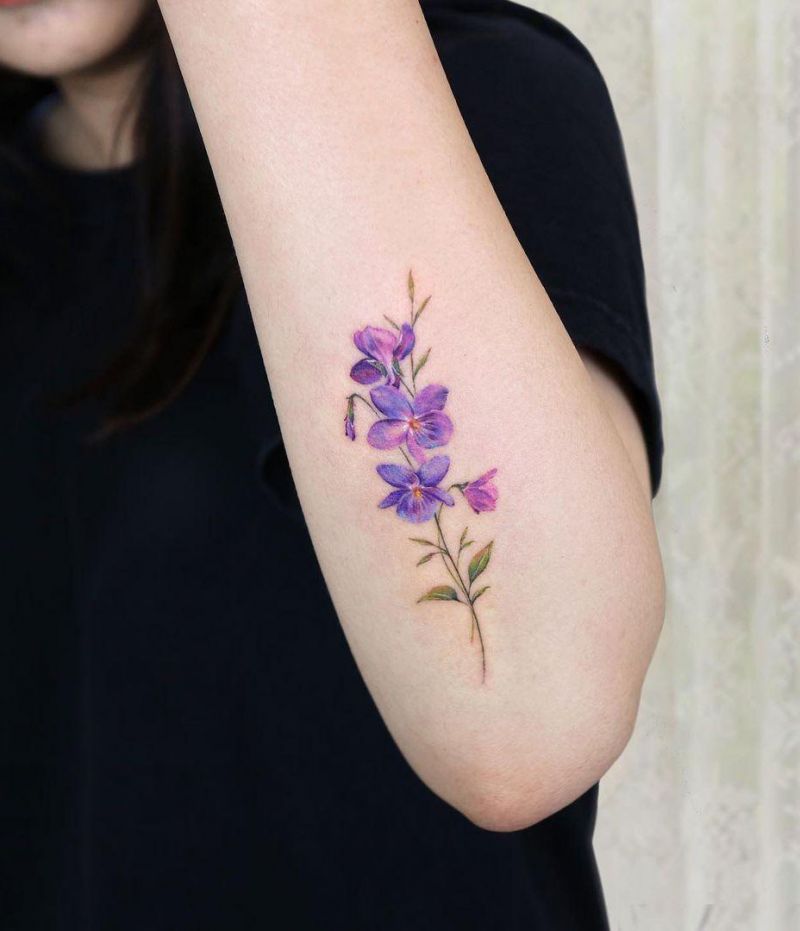 30 Pretty Violet Tattoos You Need to Copy