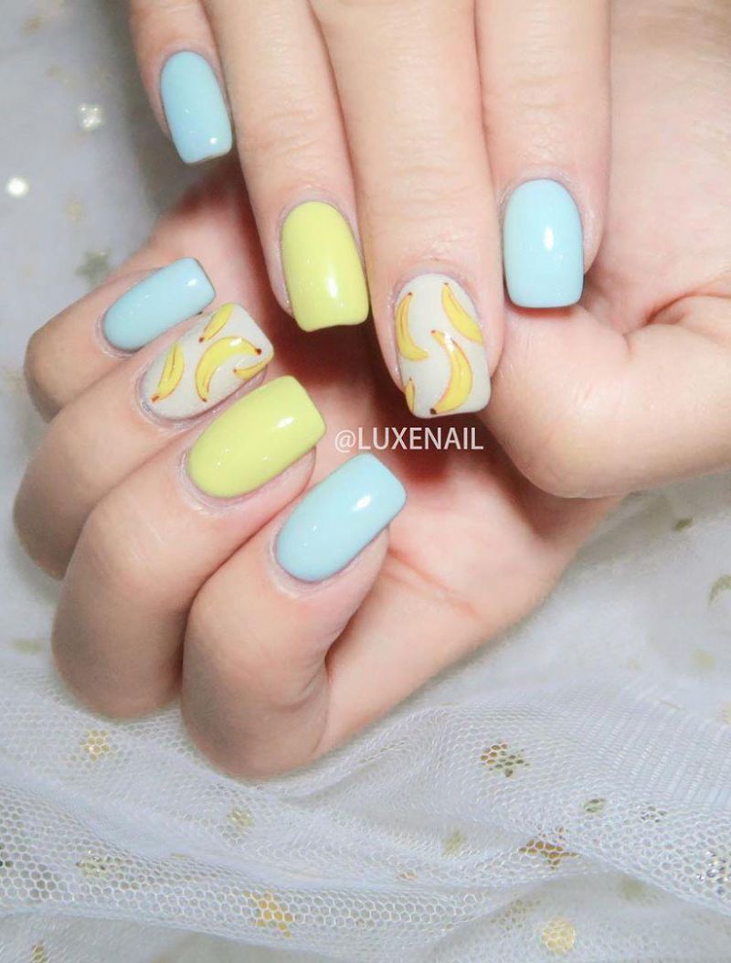 30 Stylish Banana Nail Art Designs You Can Copy