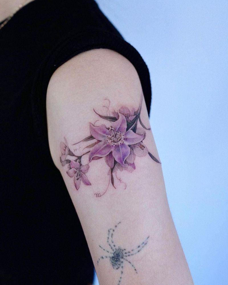 30 Great Bellflower Tattoos to Inspire You