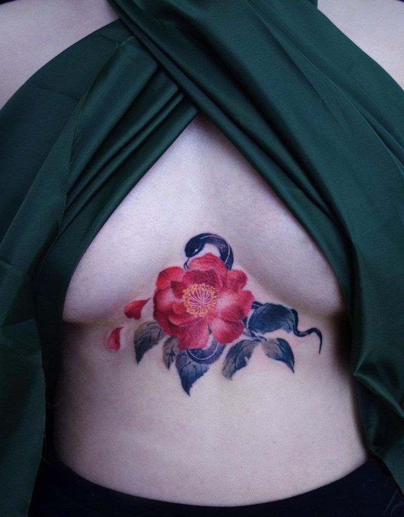 30 Pretty Camellia Tattoos You Must Love