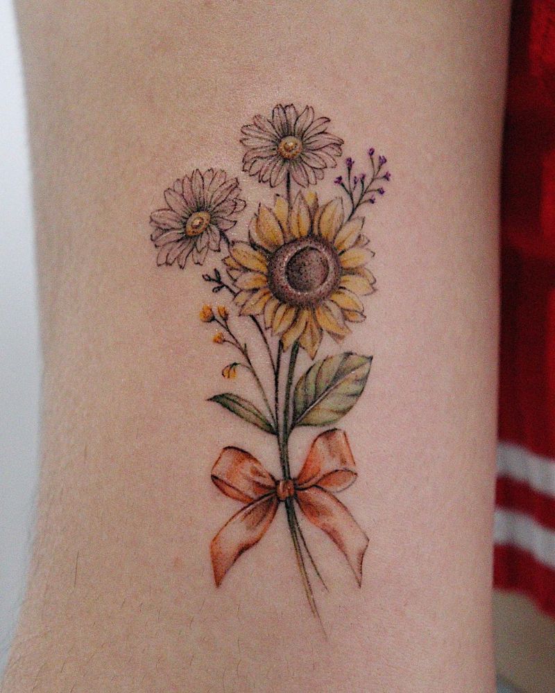 30 Pretty Daisy Tattoos You Will Love