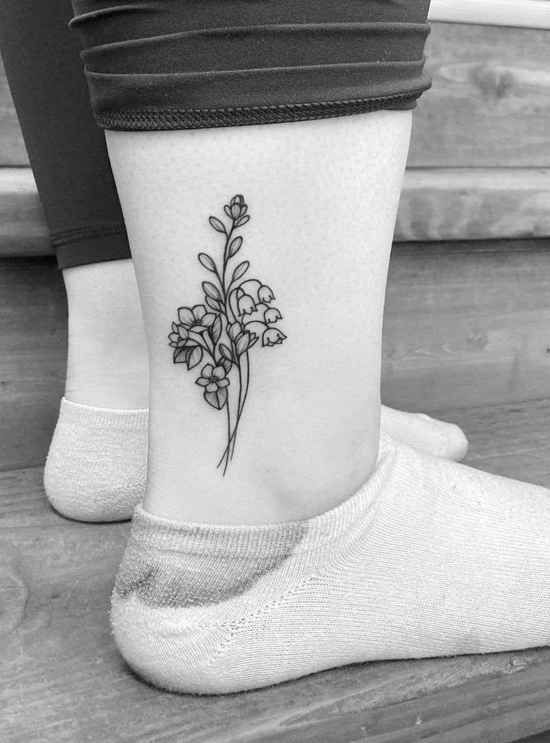 30 Pretty Lily of the Valley Tattoos to Inspire You