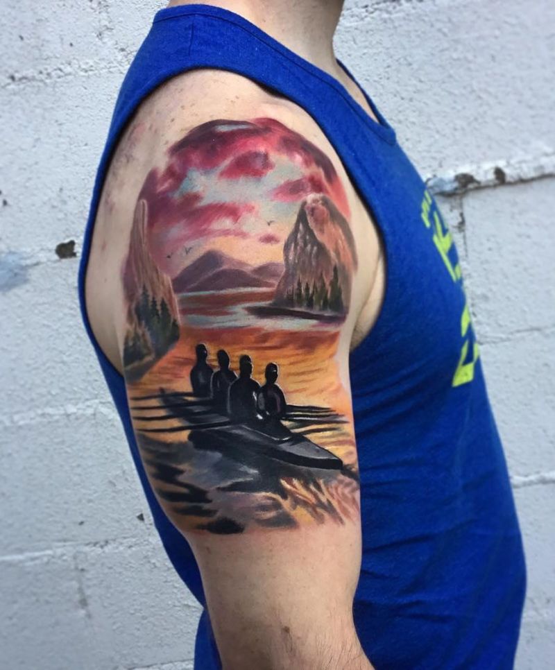 11 Pretty Rowing Tattoos You Will Love