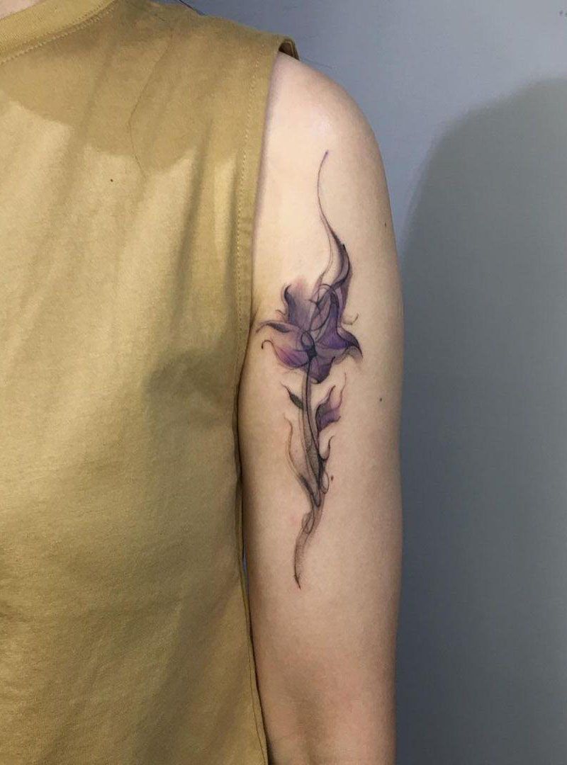 30 Great Bellflower Tattoos to Inspire You