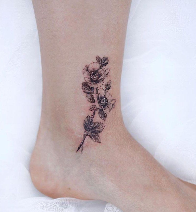 30 Pretty Camellia Tattoos You Must Love