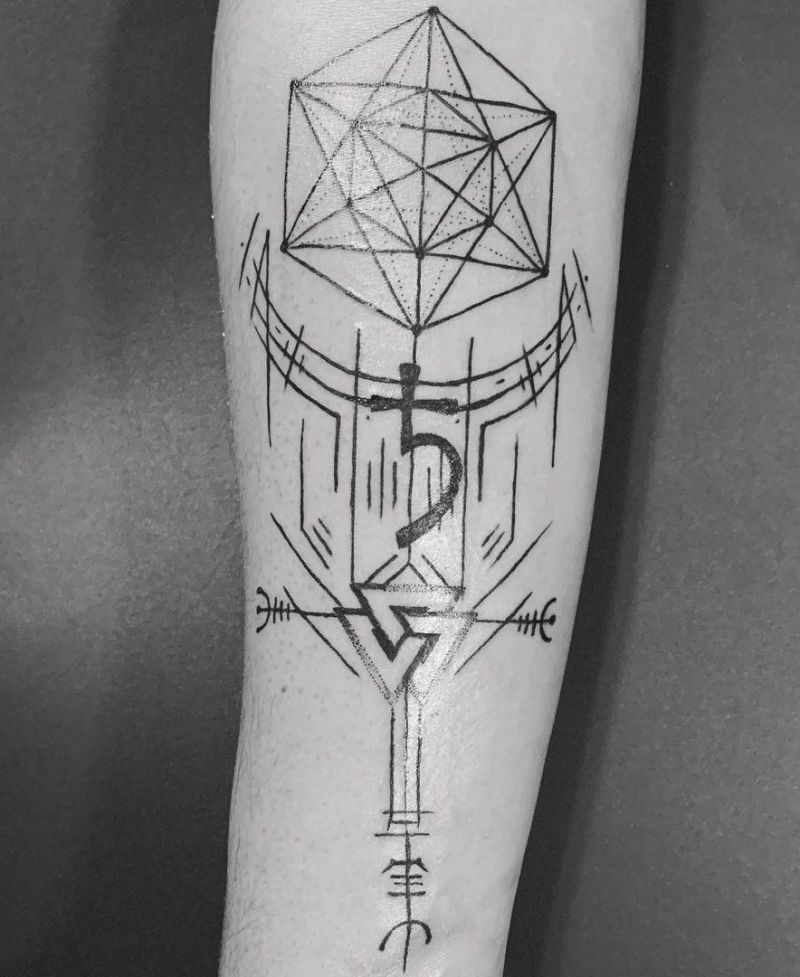 30 Great Hexagon Tattoos to Inspire You