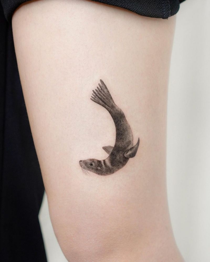 30 Pretty Seal Tattoos You Need to Copy