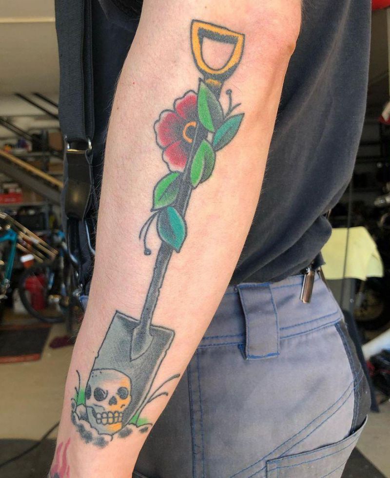 30 Perfect Shovel Tattoos You Must Love