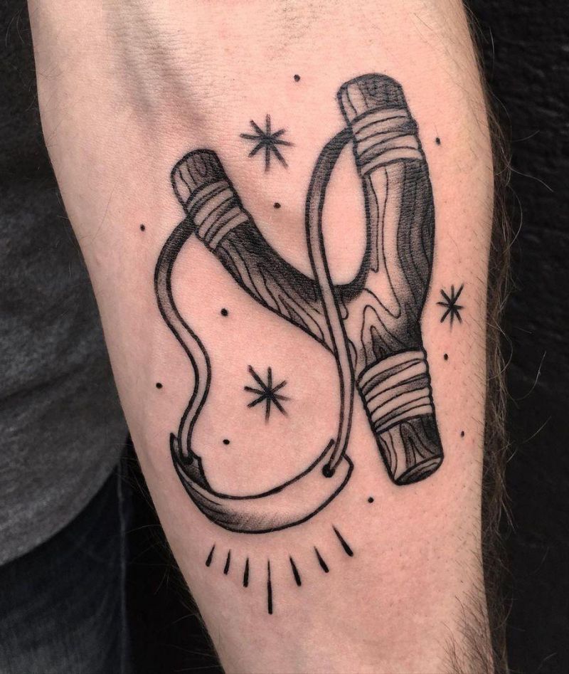 30 Perfect Slingshot Tattoos You Can Copy