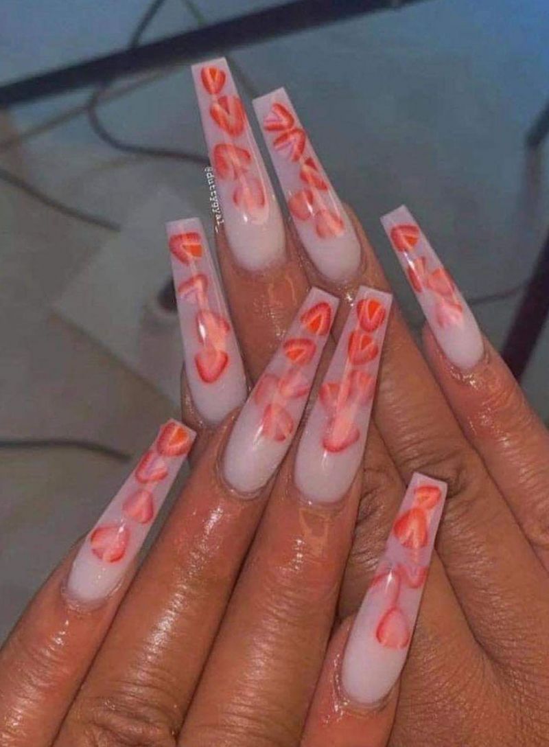 30 Trendy Strawberry Nails Make You Attractive