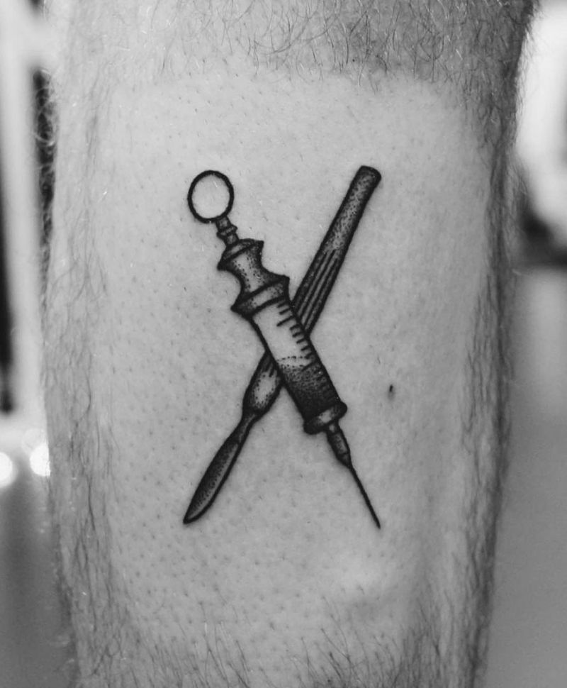 30 Pretty Syringe Tattoos You Will Love