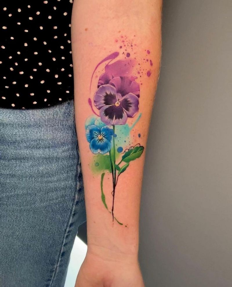 30 Pretty Violet Tattoos You Need to Copy