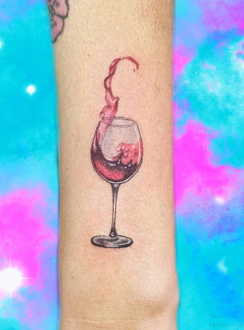 30 Pretty Wine Tattoos You Can Copy